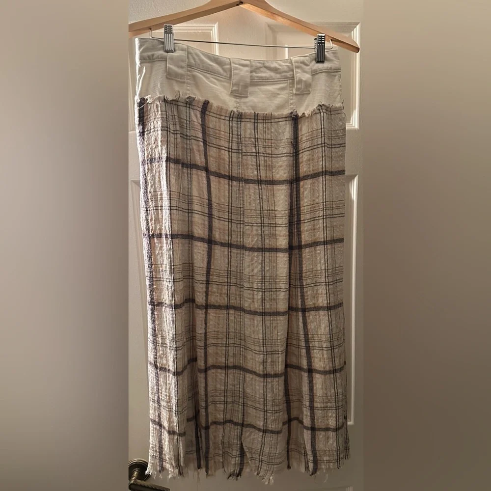Boho Mixed Media Free People Skirt - Picture 2 of 5